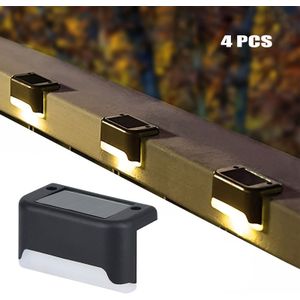 4/8/12/16pcs Solar Led Deck Lights - Outdoor Step Lights For Patio, Fence, Garden, Villa, Driveway, And Balcony Decor - Energy-efficient Solar , Plastic Casing, , Solar Outdoor Lights