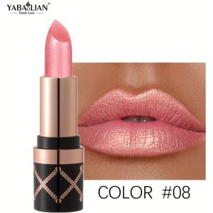 Zeemeermin Shiny + Matte Nude Lippenstiften, Metallic Lippenstift, Langdurige Glans En Glitter, voor Valentijnsdag Cadeaus