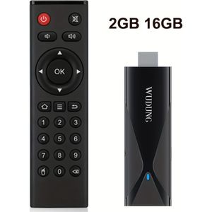 WUDUNG TX8 Slimme Stick met H313, 2GB/16GB 4K Mini TV Dongle, 2.4G WiFi, USB-gevoed voor 10 & Mediasstreaming, Compact Ontwerp, Moderne Uitstraling, Hoogwaardige Connectiviteit