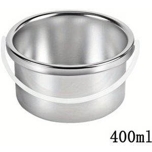 Wax Pot Wax Warmer Vervanging Aluminium Binnenpot, Draagbare Ontharing Waxing Bowl Voor 200/400 ml Haarverwijderaar Machine, Duurzaam En Goede Warmtegeleiding