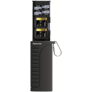 Dubbele Sleuf USB C Kaartlezer, Hoge Snelheid USB 3.1 SD/TF Geheugenkaartlezer met Gelijktijdig Lezen & Schrijven voor Camera, Drone, GoPro, Laptop - Draagbare Opbergcase