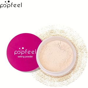 POPFEEL Kalmerende Fixeerpoeder voor Alle Huidtinten - , Losse Poedervorm, Medium , Voor Alle Huidtypen | Translucent HD Poeder voor Zacht Focuseffect, Verbergt Fijne Lijnen & Vlekken