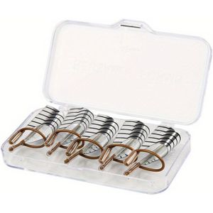 5 stuks herbruikbare nagelkunst tips - Gel extension sticker met gidsvormen, aluminium, voor manicure & pedicure, nagelkunst tools, nagelkunst benodigdheden