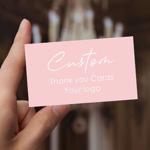 200/500/1000 Customizable Business Cards- Personalized Thank You And Invitation Cards For Small Businesses, Including Logo And Photo Printing Options