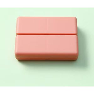 Reispillendoosje met 7 Vakken en Magnetische Sluiting - Dubbellaags Draagbaar Pillenboxje met Transparante Deksel, Compact & Duurzaam voor Dagelijkse Medicatieopslag