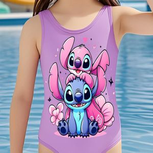 Disney WW17 Stitch Meisjes Badpak Eendelig Zwempak voor Meisjes Strandkostuum Schone versie+