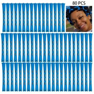80- Perm Rods Set, Natuurlijke Haar Bouncy Krullen, Rollers, Professionele -Kwaliteit Styling Tools voor Thuisgebruik, Handmatige Haarkrultang voor Normaal Haartype