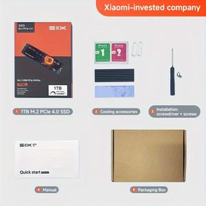 ZES 1TB/2TB/4TB NVMe M.2 2280 SSD - PCIe 4.0, 7350MB/s Hoge Snelheid Interne Solid State Drive voor PC, Laptop & Gaming | Ultrasnelle Gegevensoverdracht & Betrouwbare Prestaties