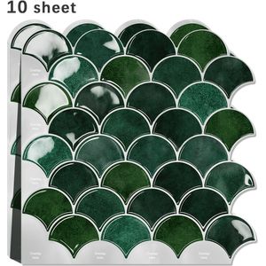 5/10st Zelfklevende Wandtegels, Hittebestendige Keukenachterwand, Waterdichte Muurtegelsticker voor Badkamer, Huisdecoratie