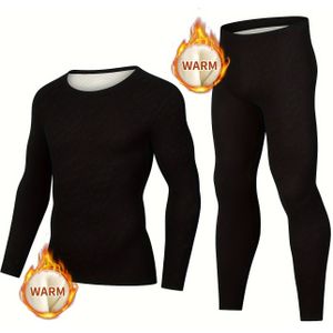 Thermisch Ondergoedset Voor Heren, Set Met Lange Onderbroeken, Ultrazacht Gevoerd, Warme Basislaag Boven- En Onderkant Voor Herfst-winter