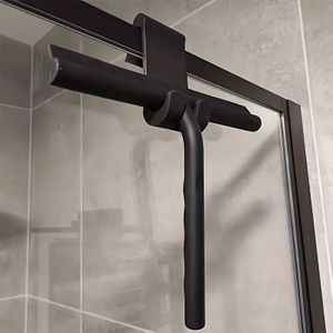 A Household Silicone Squeegee For Cleaning Windows And Bathrooms, Ideal For Shower And Glass Surfaces.