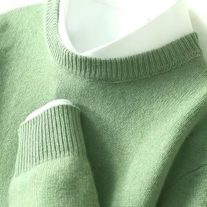 1pc Heren Casual Crew Neck Trui - Polyester Breiweefsel, Kleur, Rib-Brei, Licht Elastisch, Smalle Pasvorm, Lange Mouw, Pullover Stijl voor Herfst/Winter