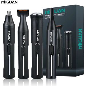 Professionele Verzorgingsset 4-in-1, Oplaadbare USB - en Oorhaartrimmer, Baard- en Wenkbrauwscheermes, Persoonlijke Verzorgingstools voor Mannen