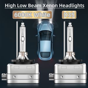 2 stuks D3S Xenon Koplampen, 6000K Diamantwit, Hooglicht en Dimlicht, Hoge Luminositeit, Hoge Stabiliteit, 5 Minuten Installatie LED Koplampen voor Voertuigen