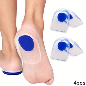 8st 4st Gel Hielkussen Inzetstukken voor Mannen en Vrouwen - Hielkussen voor Hiel, Achillespees Spur, Gel Hielkussen Cup, Schokabsorptie Ondersteuningskussen