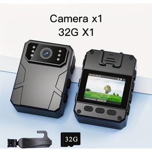 Handige Vierkante Camera met Video-opname, Audio-opname, Loopopname, Nachtzichtbeveiligingsfunctie, TF-kaartsleuf en Lange Batterijduur voor Lifestyle Vlogging en Milieuvideo's