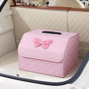 Creatieve Nieuwe Boog Kofferbak Opbergdoos Creatieve Opvouwbare Auto Opbergdoos Universele Auto Opberg- en Organisatiedoos, Capaciteit, Meervoudig Gebruik in Één Doos, Handige Opberging