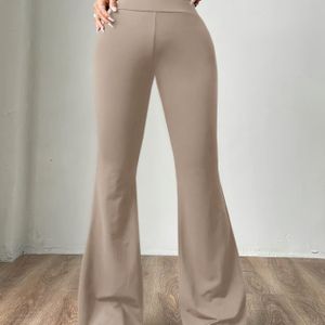 Herfst en winter directionele damesmode kleur uitlopende broek.