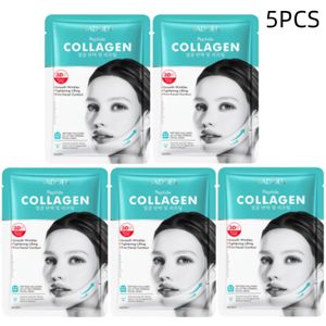 SAOER Peptiden Collageen 3D Liftend Verstevigende Gezichtsmasker, Verstrakking, Gladmakend en Hydraterend, Geschikt als Vakantiegeschenk voor Vrouwen