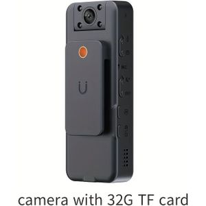 Volledige 1080P, Ingebouwde 1800mAh Batterij met Clip, Draagbare Cam met Nachtzicht, 12 Uur Opname, Geschikt voor Buitensporten en Reisopnames