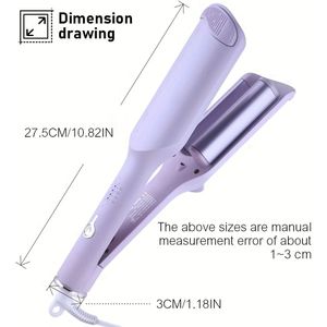 EU-stekker 32mm Krultang, Dikke Automatische Roller met Permanente Instelling, Geen Haarplakken