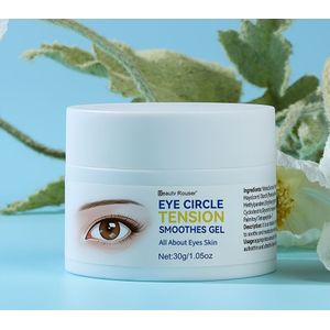 30g Oogcirkel Gladmakende Gel met Cafeïne & Rozemarijn - Verstevigend en Ontspannend voor Oogzakken, Maakt Je Jonger, Vrouwen Ooggel