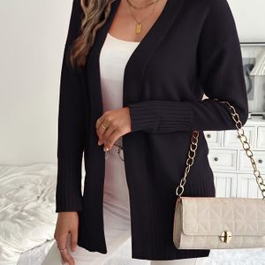 Dames Casual Mode Gebreide Vest Cardigan