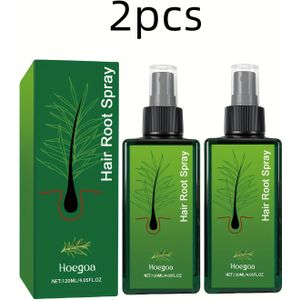 120ml*2st Haarwortel Spray met Olie, Gehydrogeerde Castoroel, Rozemarijnolie, Glad en Haar - Hydraterend en Vochtinbrengend voor de Hele Dag