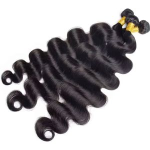3 Bundles Brazilian Body Wave Human Hair Extensions, 14-32inch 3bundles Deal Hair Hair Extensions 100% Body Wave Human Hair