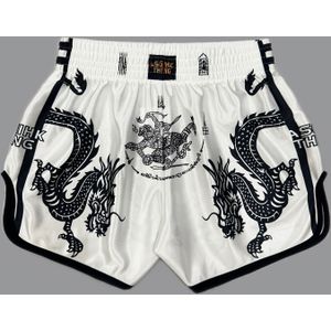 Martial Arts Training Shorts - Dragon & Design met Chinese & Print, Non-Stretch Martial Arts Shorts voor , Worstelen, voor Buiten, Voor Tieners