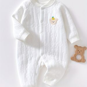 Beertjesgezicht Katoenen Jumpsuit Romper Voor Babyjongens Buiten