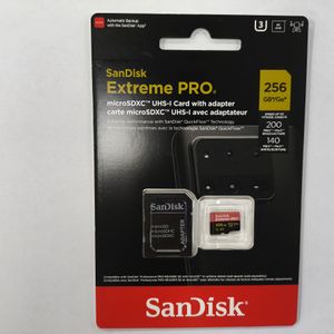 SanDisk Extreme PRO Geheugenkaart 256GB UHS-I, Micro SD-kaart van 128GB & TF-kaart van 64GB – Tot 200MB/s Class 10, V30, A2