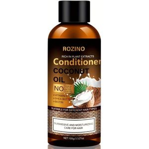 ROZINO Kokosolie Conditioner, 100g - Unisex Volwassen Haarverzorging, Crème Formule voor Normaal Haar, Voedende Diepe Hydratatie, Langdurige Geur, Rijk aan Plantenextracten