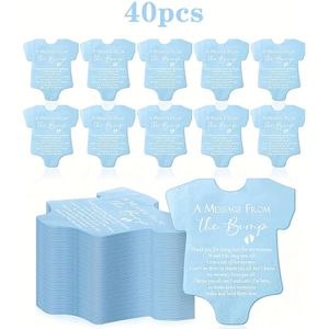 20 of 40 stuks bodysuit-vormige zakdoekjes voor geslachtsonthulling feestdecoraties, wegwerp papieren zakdoekjes als bedankjes.