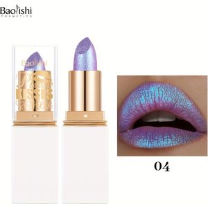 BAOLISHI Chameleon Shiny Lipstick, sterk gepigmenteerd metalen lippenstift Shiny Gradient Color Langdurige Make-up Sparkle Voor Alle Dag Voor Muziekfestival