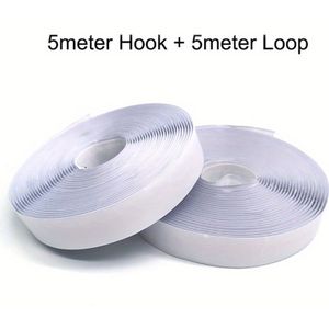 10m Self-adhesive Interlocking Tape For Secure Mounting - Polyamide Material, Multi-use Fastening Strips For Home And Vehicle Applications