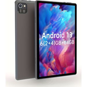 10.1-inch 13 Tablet, 6GB (2GB+4GB Uitbreiding) RAM, 64GB ROM, 6000mAh Batterij, Uitgerust met -Core Processor, 1280*800 HD IPS Scherm, Dubbele Camera's, Wifi, Tablet, Pad, Tablet, Pad