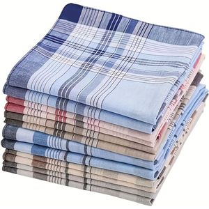 Elegante Heren Katoenen Zakdoeken - 12st, Kleuren | Perfect voor Bruidsjonkers, Bruiloften, Gala's & Feesten