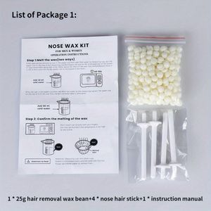 1 Set, Draagbare Neuswax Kit Nagel Ontharingskit Waxset voor Mannen en Vrouwen – Neuskniptang Schoonmaakapparaat