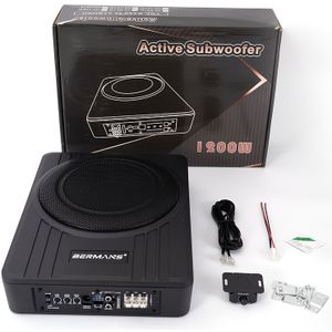 Bermans Ultra- 10" Auto Subwoofer - Max 1200W, Verbeterde Bas, , Stereo Geluid, Coaxiale Aansluiting voor DVD/ Geluidssystemen