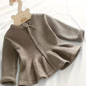 Kinderen Lente/Herfst Trui Jas, Peuter Meisjes Herfst Cardigan voor Kerstmis