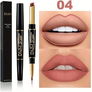 2 IN 1 Lip Liner Waterproof Matte Lippenstift Potlood Contour Tint Rood Matte Langdurig Hydraterende Lipliner Cosmetica Valentijnsdag Cadeaus Voor Vrouwen