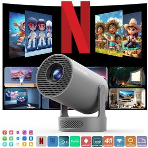 Magcubic Smart Projector HY300Pro+ | 180° Flexibele Roterende, Native 720P, Auto Correctie, Draagbaar, Home Theater, Kantoor Gaming, Compatibel met Apps, Wi-Fi Ingeschakeld, LCD Display