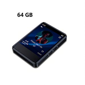 64GB Touchscreen MP3-speler met Speaker, Draagbare Muziekspeler voor High-Fidelity Audio, HD-Display, Opnemer & E-booklezer – Ideaal voor de Sportschool, Kamperen en Sport
