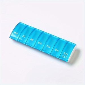 1 stuks draagbare zeven- wekelijkse pillenorganizer, voor het en verdelen van pillen tijdens het reizen