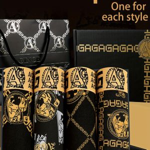 4-Pack Heren Boxershorts met Gouden Taille - Niet-Strakke Onderbroeken, Multi-Stijl (Prints/) - Dagelijks & Casual Boxershorts voor Mannen - Handwasbaar Bulkpakket