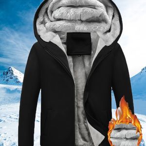 Winter Warm Fleece Jack Met Capuchon, Kleurblok Casual Hoodie, Dameskleding