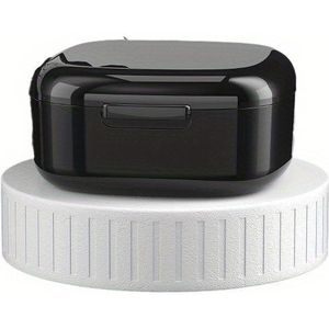 Draagbare Reinigingsdoos voor Kunstgebitten & Onzichtbare Beugels - Week- en Opbergdoos voor Retainer, Mondverzorging Zonder Batterij (Beugels Niet Inbegrepen), Opbergdoos