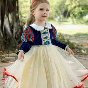 Harnival Halloween Kerst Betoverende Prinses Tutu Jurk voor Meisjes 3-8 Jaar - Sterrenhemel Print, Lange Mouwen & Tule Rok Set voor Verjaardagen, Feestjes & Formele Evenementen