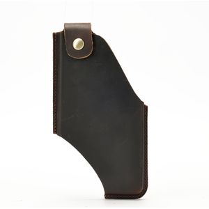 TEMU Herentas van Echt Leer Stijl - Ultradunne Heuptas met Riemclip voor Dagelijks & Buitenactiviteiten, Topkwaliteit Rundleer met Drukknoopsluiting, Mobiele Telefoon Tas